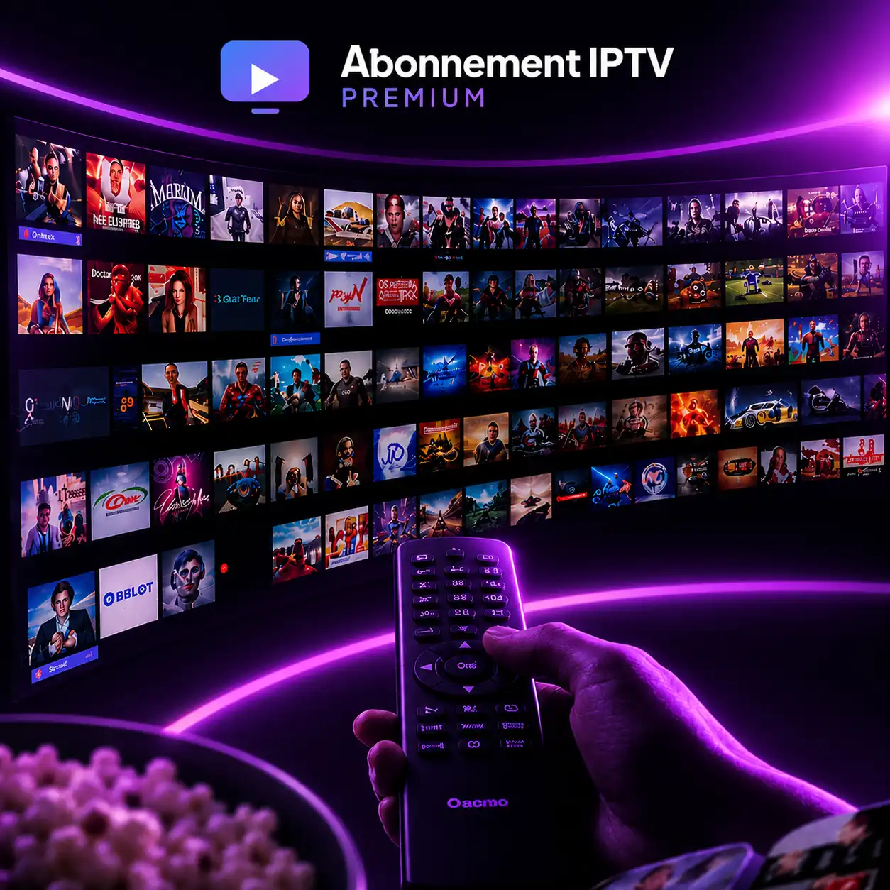 Abonnement IPTV Premium France - Smart TV 4K avec chaînes, films et séries