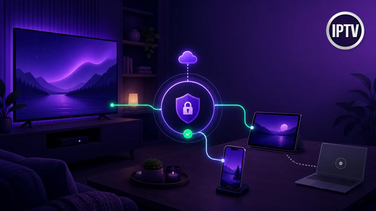 Connexions simultanées pour plusieurs écrans IPTV
