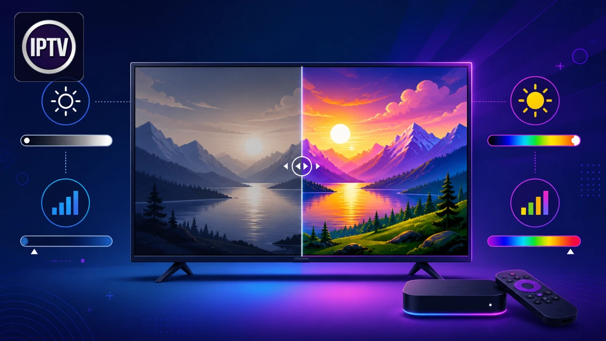 HDR IPTV comparant image standard et grande plage dynamique