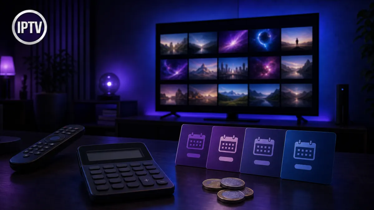 Prix abonnement IPTV 2026 : calculatrice, formules et comparaison des coûts