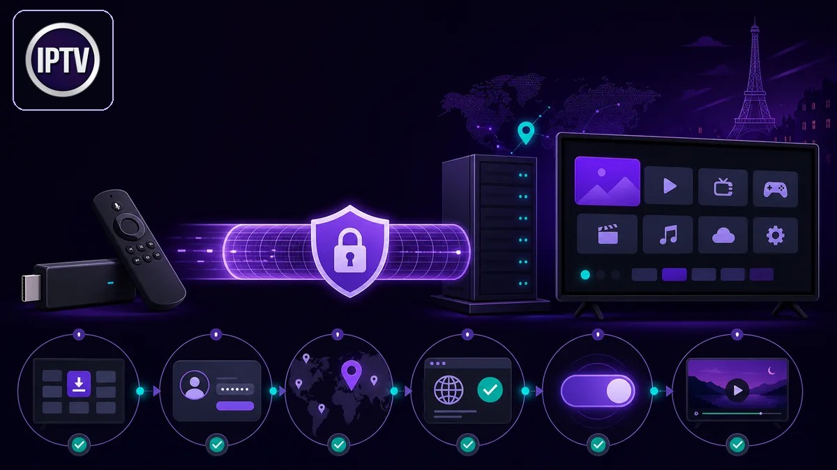 Fire TV Stick et Android TV reliés à un serveur VPN avec télécommande et bouclier